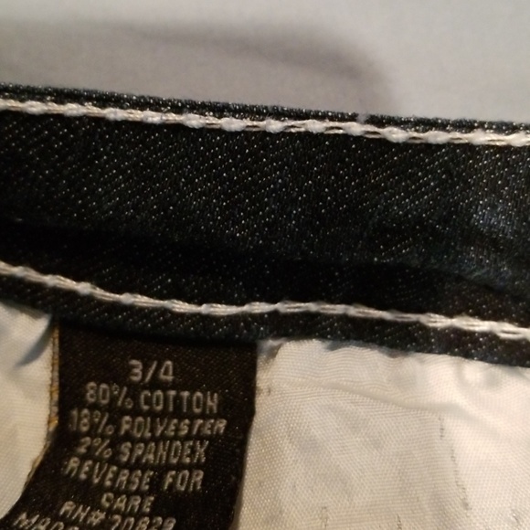 Jean painted Capri 3/4 Patriotic - Picture 5 of 7